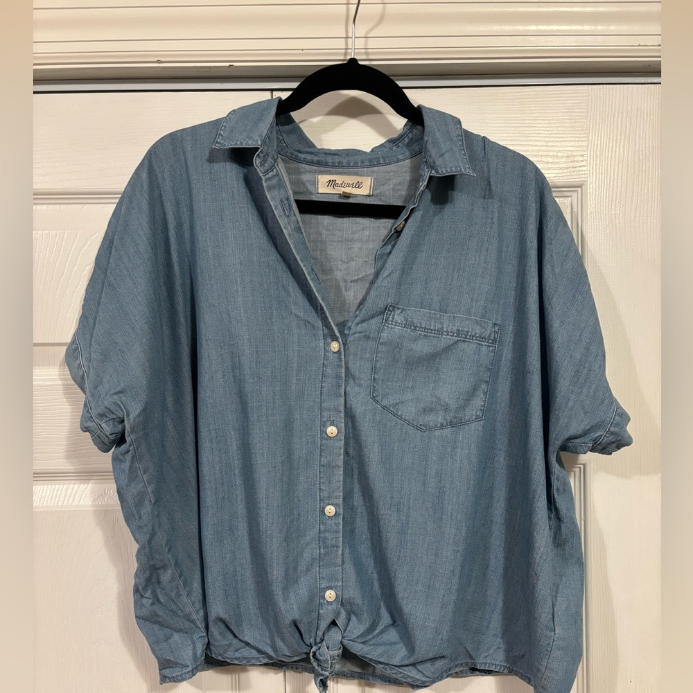 Madewell chambray/denim shirt